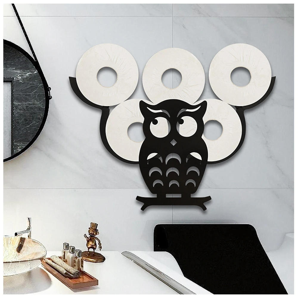 Description Picture 3 of itemMetal Sheep Rack Toilet Paper Holders Wall Mount Bracket Paper Roll Accessories Kitchen Bathroom Storage Racks Shelf Organizer
