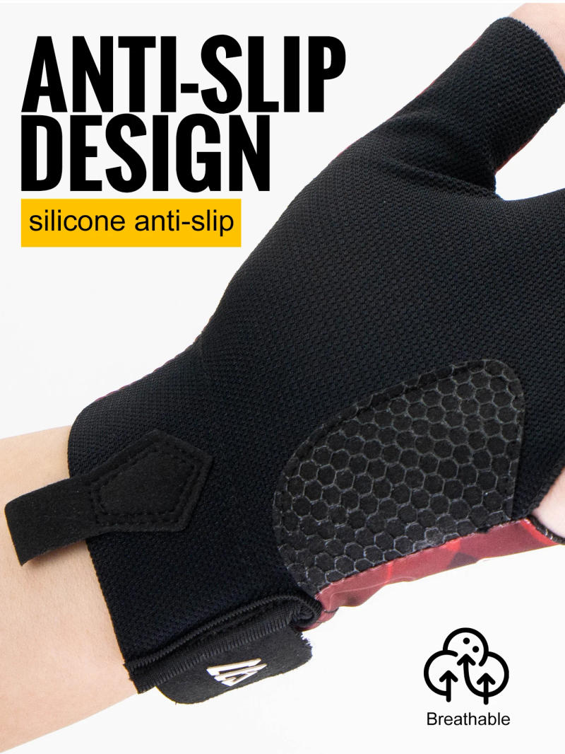 Description Picture 6 of itemWRELS 1pc Billiards Glove Breathable Sweat-Wicking Anti-Slip Adjustable Billiard Cue Glove 3 Finger Elastic Snooker Pool Glove