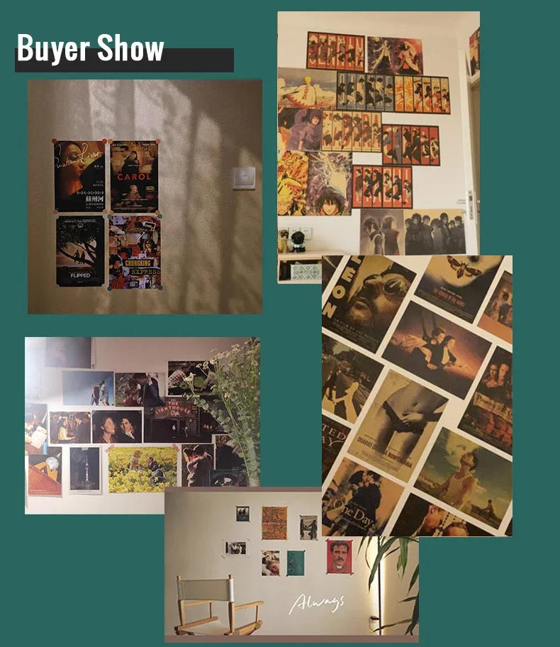 Description Picture 4 of itemJapan Anime Posters Mob Psycho 100 Poster Wall Vintage Kraft Paper Home Living Room Wall Stickers Art Painting No Frame