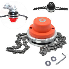 Universal 65Mn Lawn Mower Chain Grass Trimmer Head Metal Chain Type Brushcutter for Garden Grass Brush Cutter Spare Parts Tools