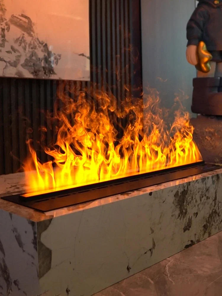 Description Picture 2 of itemSmart 3D Atomized Fireplace ECO Water Vapor Mist with Colorful LED Flame Intelligent Electric Fireplace for Indoor Home Decor