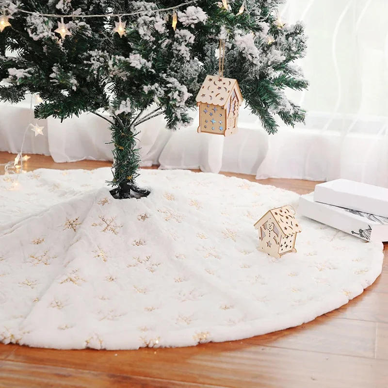 Description Picture 3 of itemHigh-Quality Creative Christmas Tree Skirt Christmas Trees Foot Carpet Skirts Mat New Year Home Party Supplies 2025