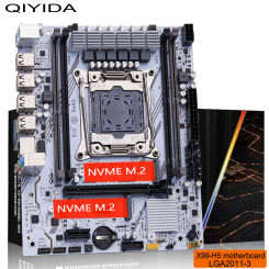QIYIDA X99 Motherboard Set LGA 2011-3 Xeon CPU DDR4 M-ATX NVME M.2 PCI16X X99 H5