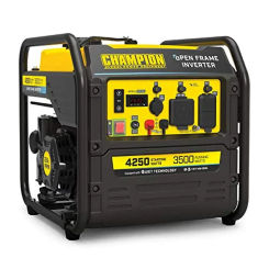 Portable Inverter Generator 4250W Quiet Technology RV Ready 22 hours Run Time Clean Electricity Parallel Ready 4 Stroke Gas