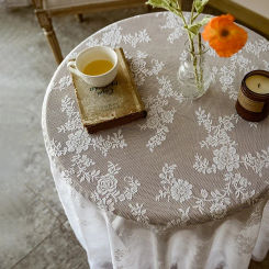 Lace Tablecloth Decorative Tablecloth for Table Dining Table Cover White Round Tablecloth Decoration Home Decor скатерть на стол