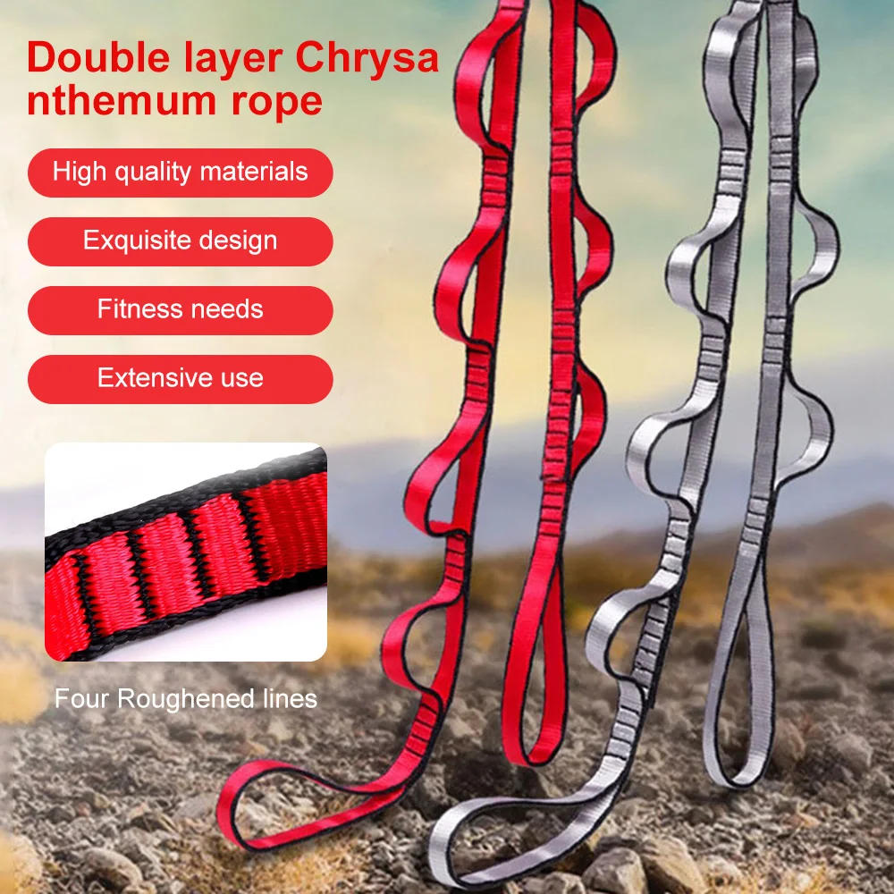 Description Picture 4 of itemYoga Stretch Belt Extender Strap Rope Outdoor Hanging Rope Climbing Rope for Aerial Yoga Elastic Yoga Hammock Shoulder Strap