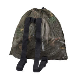 Outdoor Duck Gooses Mesh Luring Decoy Shoulders Bag Drawstring Hunting Backpack Outdoor Hunting Supplies Marllard Carrying Duck