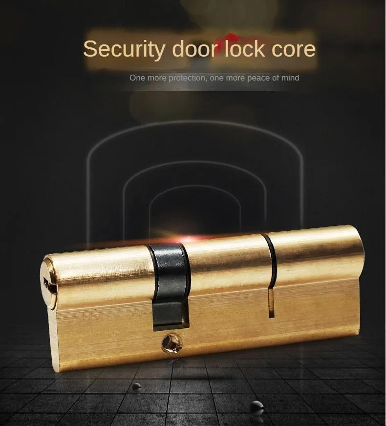 Description Picture 2 of itemLock cylinder outdoor idoor 65MM-120mm lock Core Entrance lock Cylinder door lock 8 keys,Pure copper Double Lock Core cilindros