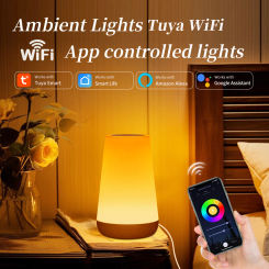 Tuya WiFi Smart LED Night Light Touch Bedroom Lamp Bedside Table App Voice Control with Amazon Alexa Google Home Room Decoration