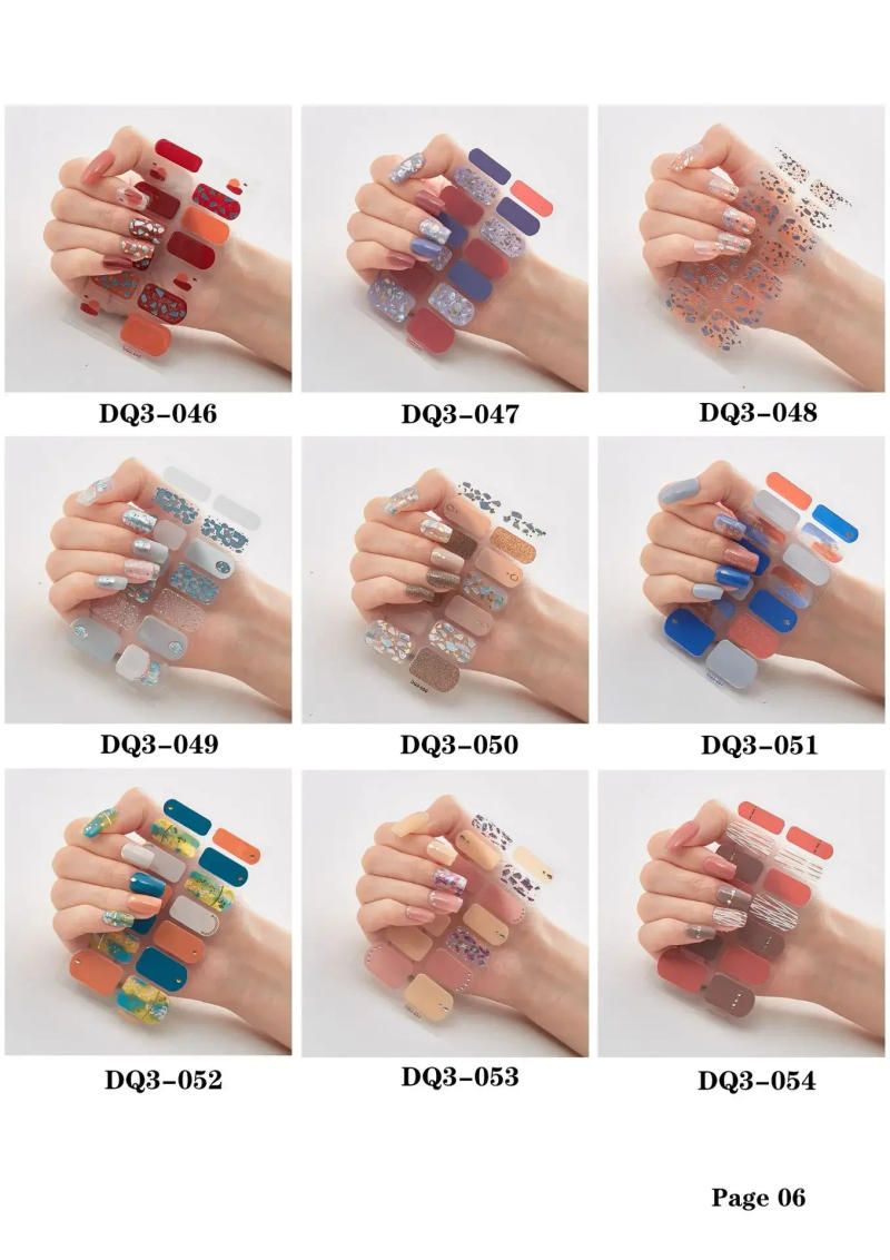 Description Picture 4 of itemSemi Cured Gel Nails Art Stickers Fashion Solid Color Manicure Decal UV LED Lamp Need Gel Nail Decals Nail Sticker Decoration