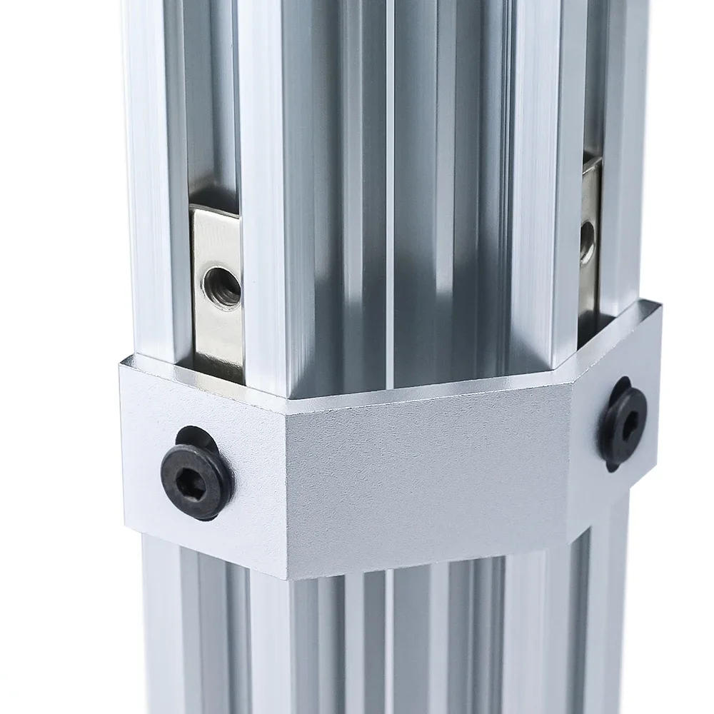 Description Picture 4 of item10Pcs M5 Double T-nuts Carbon Steel Zinc Plated Tee Nuts 2 Holes Flat Spacer Fastener for V-Slot T-Slot Aluminum Profiles