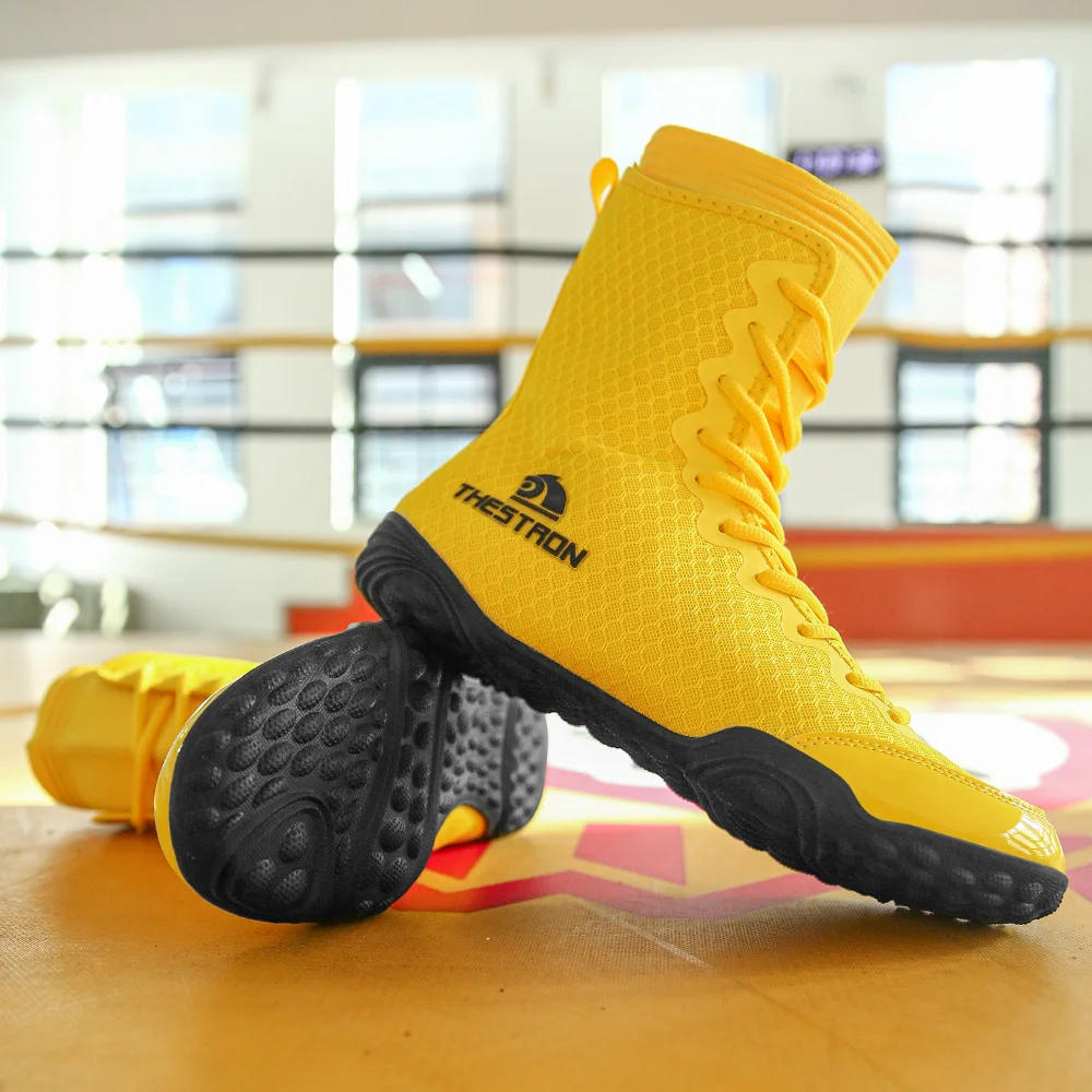 Description Picture 5 of itemMen Boxing Shoes Professional Boxing Sneakers Size 39-47 Flighting Footwears Male Wrestling Shoes