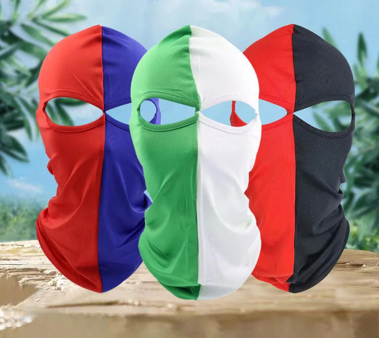 Description Picture 2 of itemFashion Patchwork Balaclava Men Women Headwear Beanie Cap Outdoor Hiking Camping Scarf Motorcycle Helmet Neck Warmer Hooded Hat