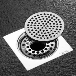 1pc Stainless Steel Shower Sink Strainer Drain Hair Filter Cover For Bathroom Shower Home Accessories