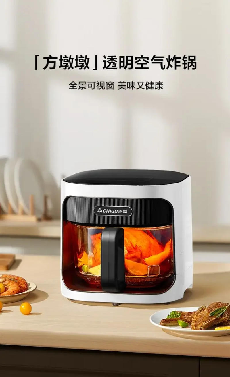 Description Picture 4 of itemGlass visible air fryer household new large-capacity intelligent fully automatic multi-functional all-in-one new electric oven