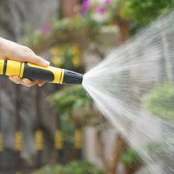 Adjustable High Pressure Nozzle Portable Plastic Garden Watering Nozzle Pipe Fittings Hose Nozzle Outdoor Cleaning