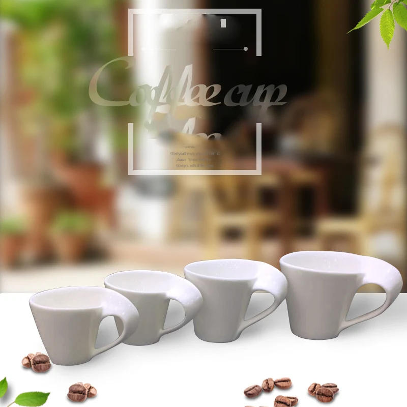 Description Picture 5 of itemEuropean Wave Porcelain Coffee Cup & Saucer Set White Ceramic 90ml/130ml/200ml300ml Coffee Cup Breakfast Dessert Mug Home Decor