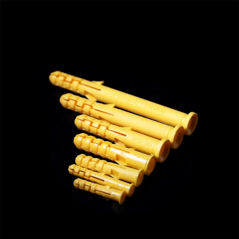 Description Picture 6 of itemPP Plastic Yellow Croaker Screw Expansion Pipe Drilling Plug Anchor Bolt 6mm/8mm/10mm