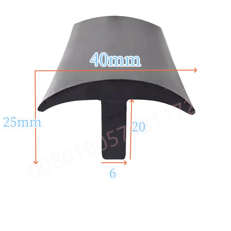 Description Picture 6 of itemRubber T Strip Gap Cover Edge Encloser Shield Wall Panel Cable Solar Photovoltaic Panels Machine Sealing Strip Black