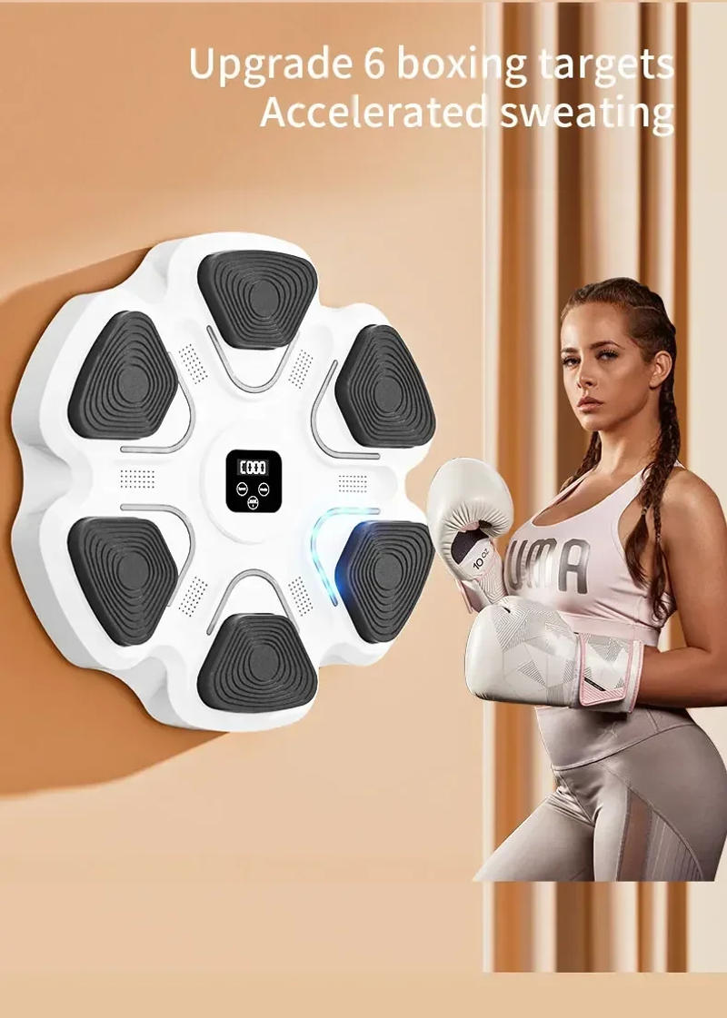 Description Picture 6 of itemNew Smart Music Boxing Machine Adult/Children Sports Fitness Boxing Trainer Home Exercise Response Training Boxing Wall Target