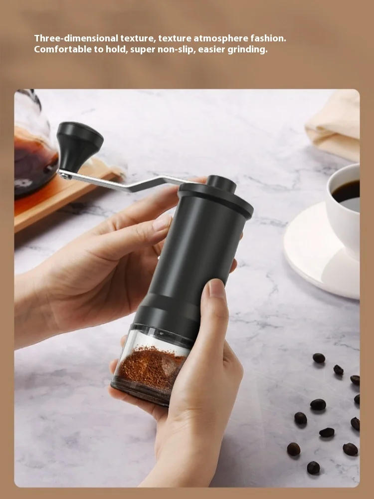 Description Picture 5 of itemManual Coffee Grinder Household Hand-Cranked Bean Grinder Ceramic Grinding Core Portable Small Coffee Tools with Cleaning Brush