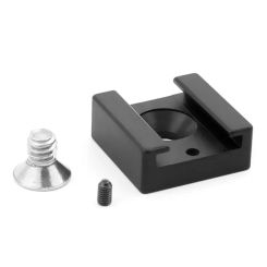 Cold Shoe Mount Adapter Base with 1/4" Mounting Screw for Camera Cage Flash LED Light Microphone Hot Shoe Adapter