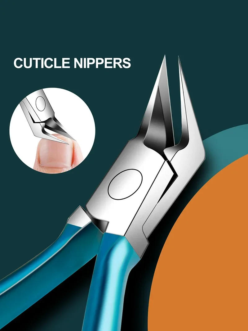 Description Picture 3 of itemNail Cutter Cuticle Nippers Profesional Ingrown Toenail Scissors Nail Clipper Pedicure Tool Dead Skin Removal Stainless Steel