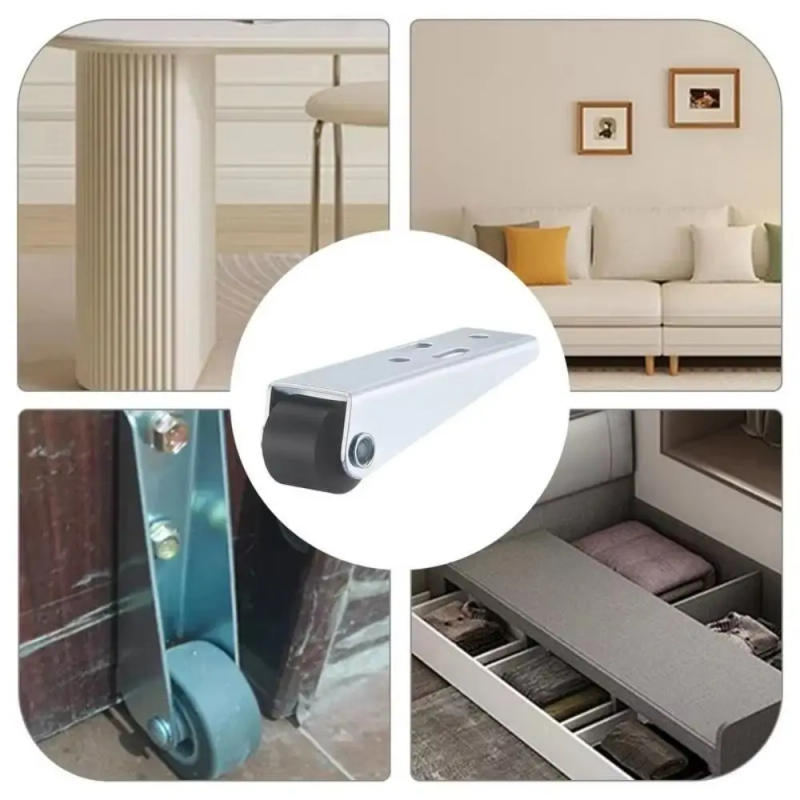 Description Picture 3 of itemDurable Silent Furniture Caster Mobile Side Mounted Door Support Moving Wheel Household Moving Tool Pulley for 1/2Pcs