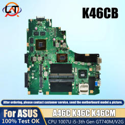 K46CB Mainboard For Asus A46C K46C K46CB K46CM Laptop Motherboard With 1007U I5-3337U CPU GT740M/2GB 100% Tested OK