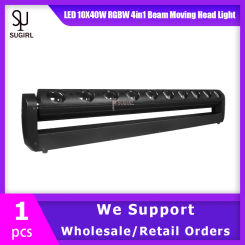 No Tax 1pcs Beam Moving Head Light LED 10x40W RGBW 4in1 DMX512 DJ Projector Lights For Bar Party KTV Christmas