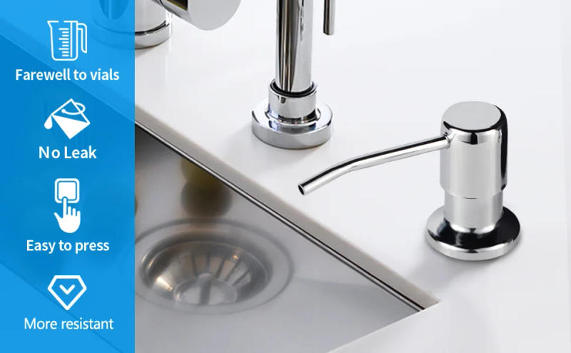 Description Picture 2 of itemSoap Dispenser for Kitchen Sink, Kichen Sink Soap Dispenser,Extension Tube kit, Under Sink Soap Dispenser Pump, No Need More Ref