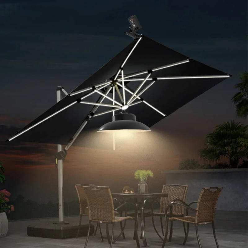 Description Picture 6 of itemSolar LED Umbrella Lights USB Charging Umbrella Pole Light Remote Control LED Parasol Lights Power Display for Garden Decoration