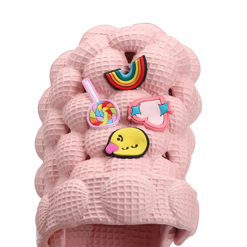 Description Picture 6 of itemSummer kid Sandals Bubble Ball Slippers Anti-Slip Thick Soft Platform Slide Sandals for Girl Boy DIY Outdoor Fashion Beach Shoes