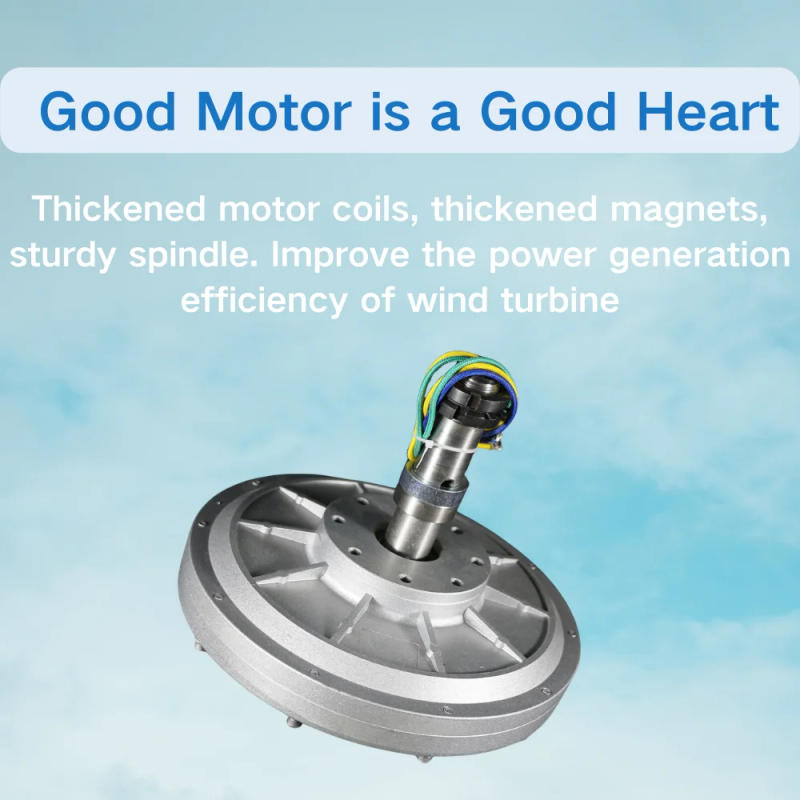 Description Picture 3 of item2000W Vertical Axis Wind Turbine 48V Alternative Energy Generator 220v AC Output Household Complete Kit with Controller Inverter