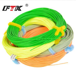 FTK 100FT 30.5M Fly Fishing Line Sinking Top Tip WF4F-WF8F Weight Forward Fly Line Accessories Inner Braided Line Outside Pvc