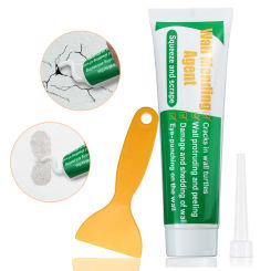 100g Wall Mending Agent Crack Repair Cream With Scraper Peeling Graffiti Gap Sealing Paste Wall Filler Quick-drying Restore Tool