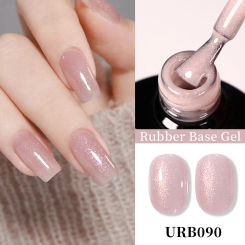 UR SUGAR 7ml Rubber Base Gel Nude Milky White Transparent Color Gel Nail Polish Nail Camouflage Soak Off UV LED Manicure Winter