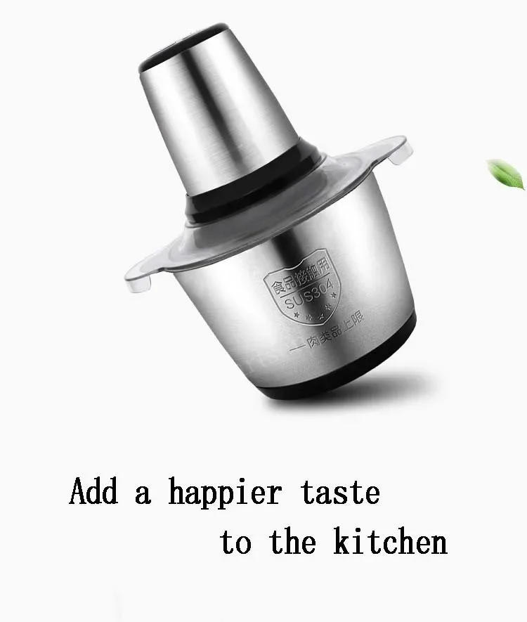 Description Picture 4 of itemElectric Meat Grinder Stainless Steel Food Processor Chopper Kitchen Utensils Vegetable and Fruit Chopper Household Grinder