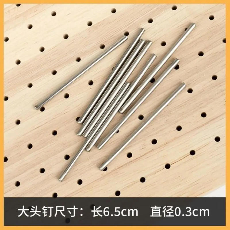 Description Picture 5 of itemDIY Crochet Blocking Boards Square Weave Accessory Knitting Board with Stainless Steel Rod Wooden Knitting Blocking Mat
