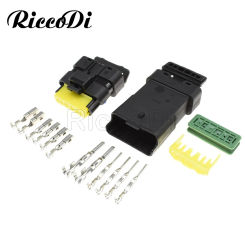 1-20Set FCI Wiring Harness 6 Pin Male Female Waterproof Sensor Connector 211PL069S0049 211PC069S0049 For Renault Peugeot Citroen