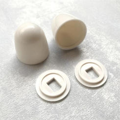 2 Pairs Universal Plastic Toilet Bolt Covers Toilet Bowl Push-on Bolt Screw Caps Toilet Decoration For Home Bathroom Accessories