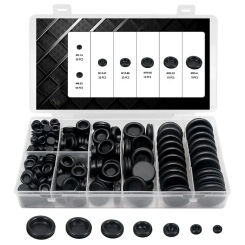 188pcs/Sets Waterproof Protect Wire Tool 7 Sizes Sealing Rubber Cables Grommet Kit Electrical Plugs Conductor Gasket Ring