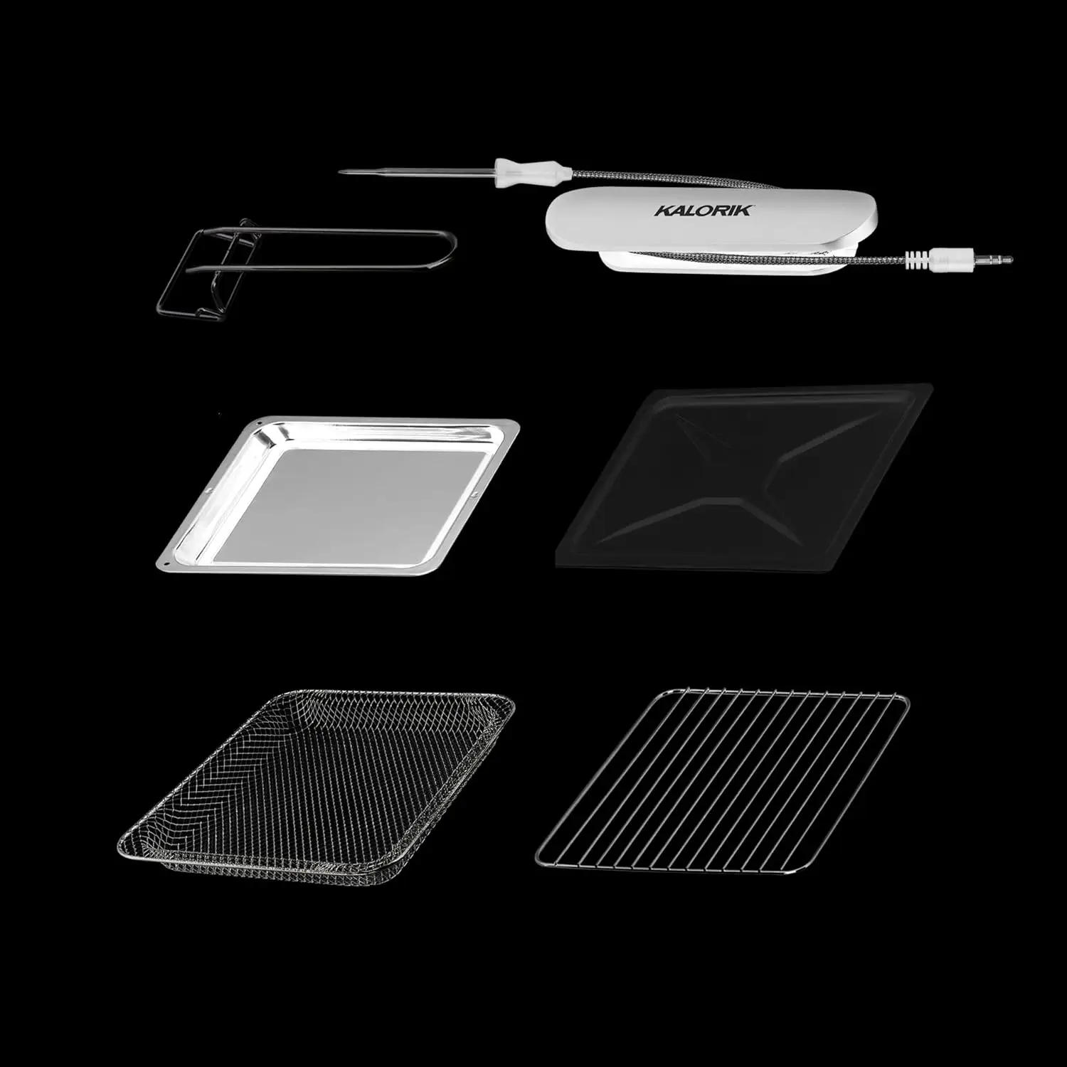 Description Picture 4 of item26-Quart Air Fryer Oven w/Digital Controls Easy-View Door and 14 Cooking Presets, 1700-Watts, Stainless Steel