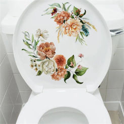 Toilet Bathroom Sticker Creative Toilet Wall Stickers 3D Wall Art Decoration Home Room Accessories