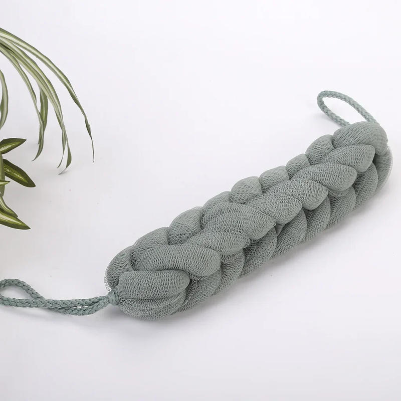 Description Picture 3 of itemFlower Mesh Shoulder Scrubber Long Sponge Body Back Bath Sponge Shower Exfoliate Strap Shower Body Wash Brush Health Cleaning