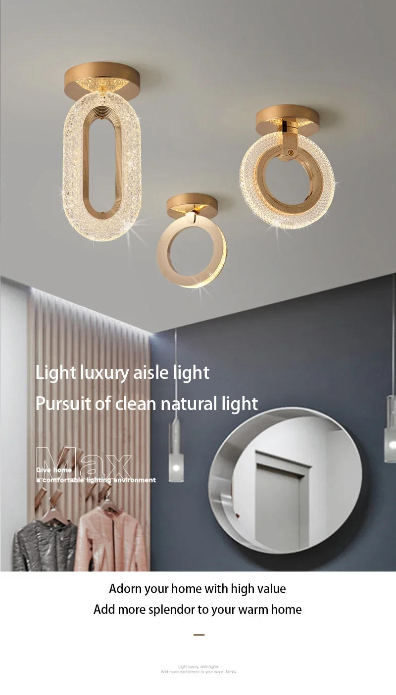 Description Picture 2 of itemModern LED Luxury Oval Crystal Chandelier Luster Golden Ring Pendant Light Home Decor Living Dinging Room Lighting Fixtures