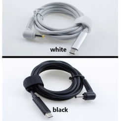 1Pcs (DC4.0 * 1.7mm) USB C-type PD charging cable Dc power adapter jack converter to Dc 4.0 X 1.7mm male 90 degree right angle