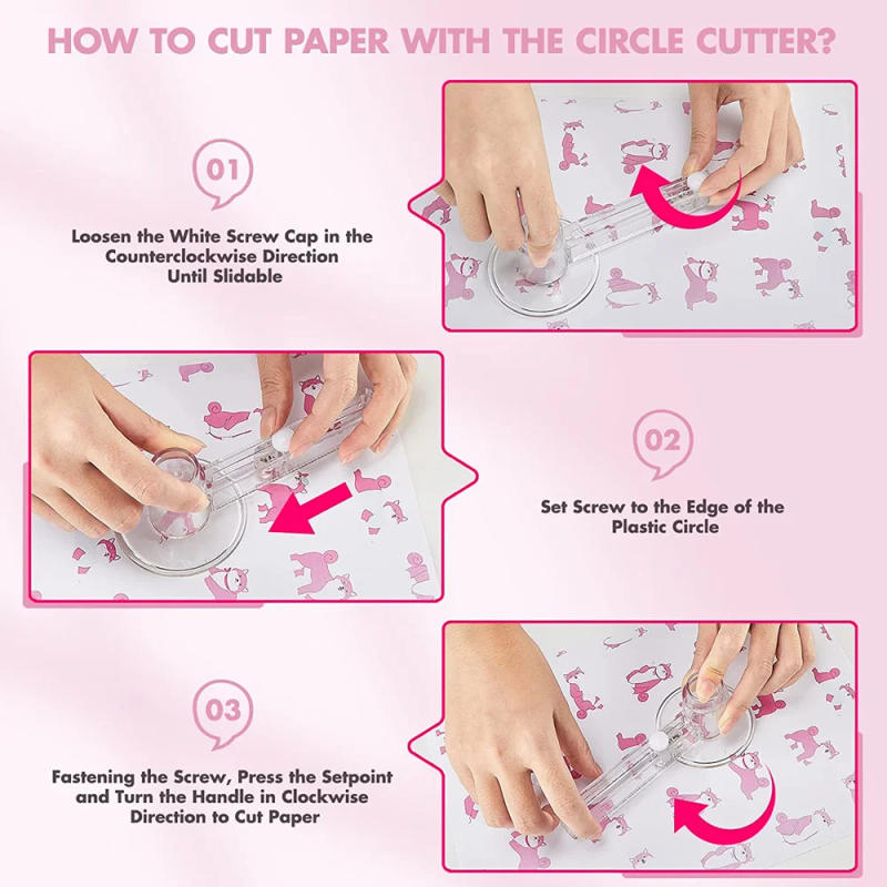 Description Picture 6 of itemButton Pin Maker Machine,Pink Button Press Badge Making Machine Sets 25/32/58MM With 300Pcs Button Parts+3 Molds+Circle Cutteres