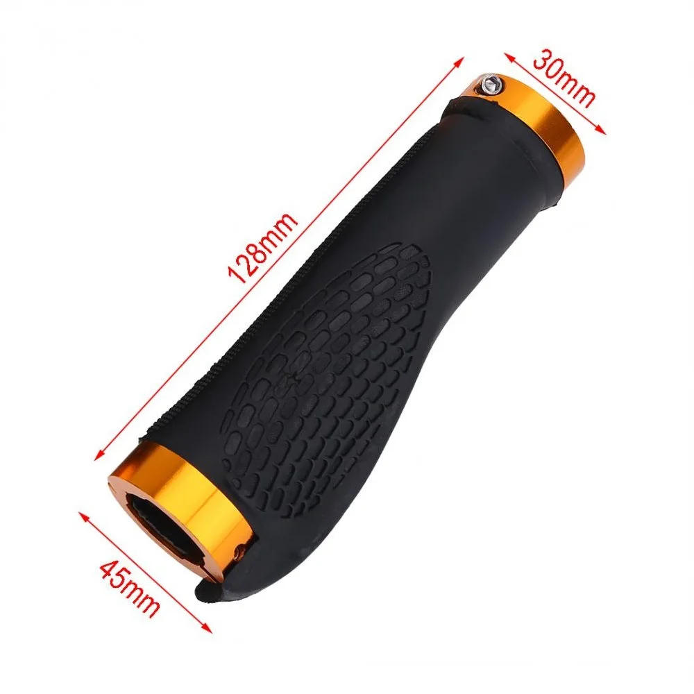 Description Picture 3 of itemBike Handlebar Grips Anti-Skid Non-slip Double Locking Rubber Ergonomic Mountain MTB Cycling Parts Bicycle Grips Black Gold Blue