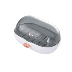 New Plastic Soap Dish Storage Holder Stand Tray with Lid Soap Box Durable Fashion Storage Rack Bathroom Kitchen Sink Organizer